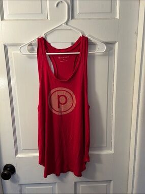 Pure Barre Red Logo Racerback Tank Top